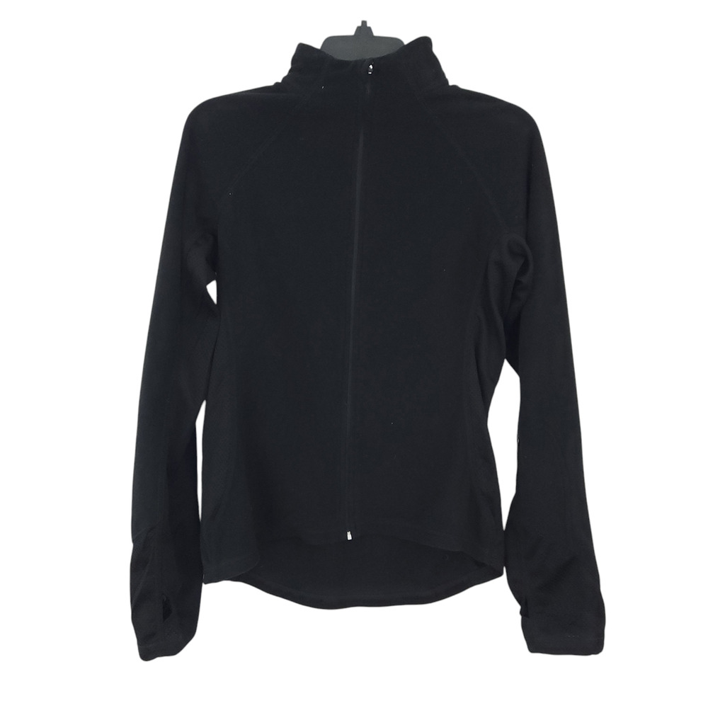 New Everlast Quarter Zip Fleece Jacket Medium Women Black Lightweight Coat